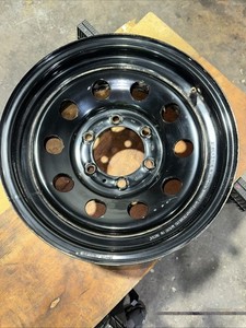 LIBRA 15 x 6 Trailer Wheel 6 Lug on 5.5" Bolt Pattern Black Mod -17010