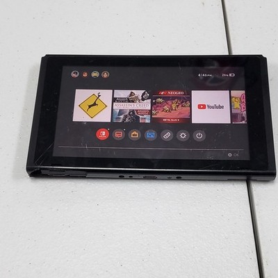 Nintendo Switch HAC-001 Tablet Only Black Still Works And Turns On But For Parts