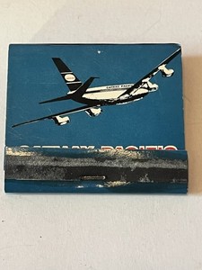 Vintage Cathay Pacific Airlines Matchbook Jet Age Travel Advertising Hong Kong