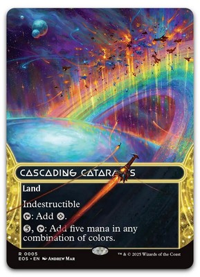 Cascading Cataracts (0005) (Borderless) #5 (NM) Edge of Eternities EOS Magic MTG