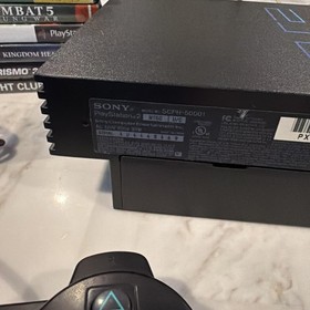 Sony PlayStation 2 PS2 SCPH-50001 Console Bundle 2 Controllers 7 Games