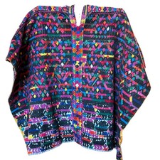 Vintage Guatemalan Handwoven Ceremonial Huipil San Pedro Sacatepequez