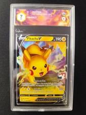 Carta Pokémon PSA PROMO PIKACHU V 043/185 RARO HOLO SECRET STAMPED PLAY! LEGA Ex