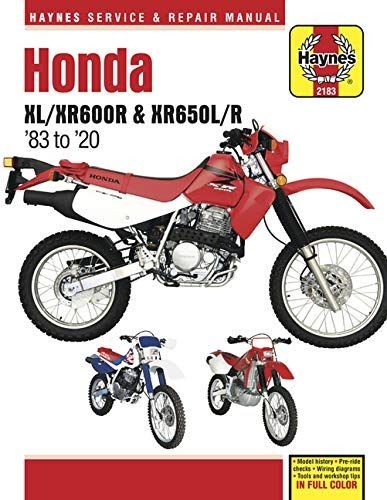 Revue technique Haynes HONDA XL/XR600R - XR650L/R 83-20 Anglais Etat - NEUVE
