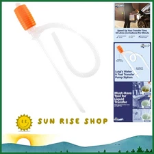 Compact Siphon Pump: 10L/Min Manual Liquid Transfer - Perfect for Gas & Water