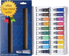 Cotman Watercolor Paint Set  20 Colors  5Ml (0.17-Oz) Tubes