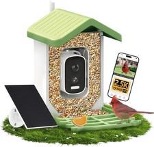 Bird Feeder with Camera Solar Powered, AI Identify Birds Species 10000 , 2.5K HD