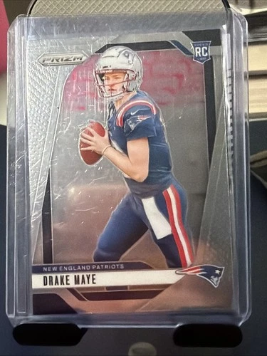 2024 Panini Prizm - Rookies Drake Maye #329 Silver Prizm (RC)