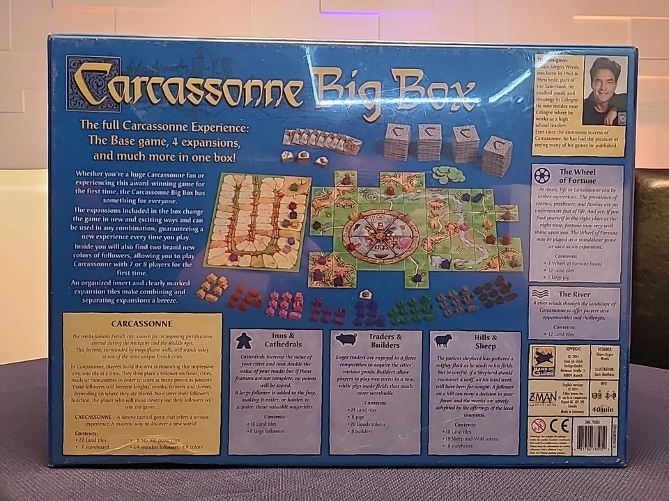Carcassonne Big Box 2014 Board Game 5th Edition - New In Shrink - Image 3 of 3