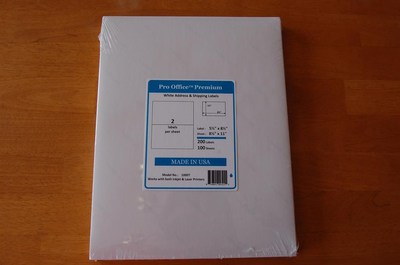 Pro Office Versandetiketten – 500 Blatt / 1000 Etiketten, 8,5 X 5,5 Cm, Selbstklebend
