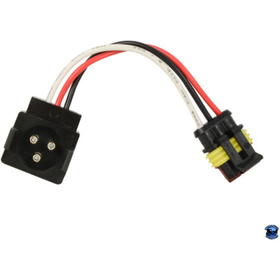 GRAND GENERAL 3-PIN LIGHT ADAPTER PLUG FROM ROUND 3-PIN TO STRAIGHT 3 ...