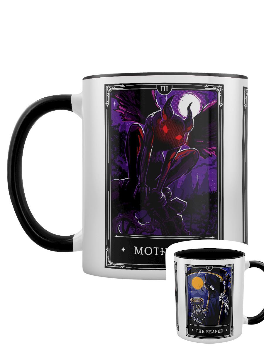 Deadly Tarot Legends - The Reaper, The Spirit, Mothman Black Inner 2-Tone Mug