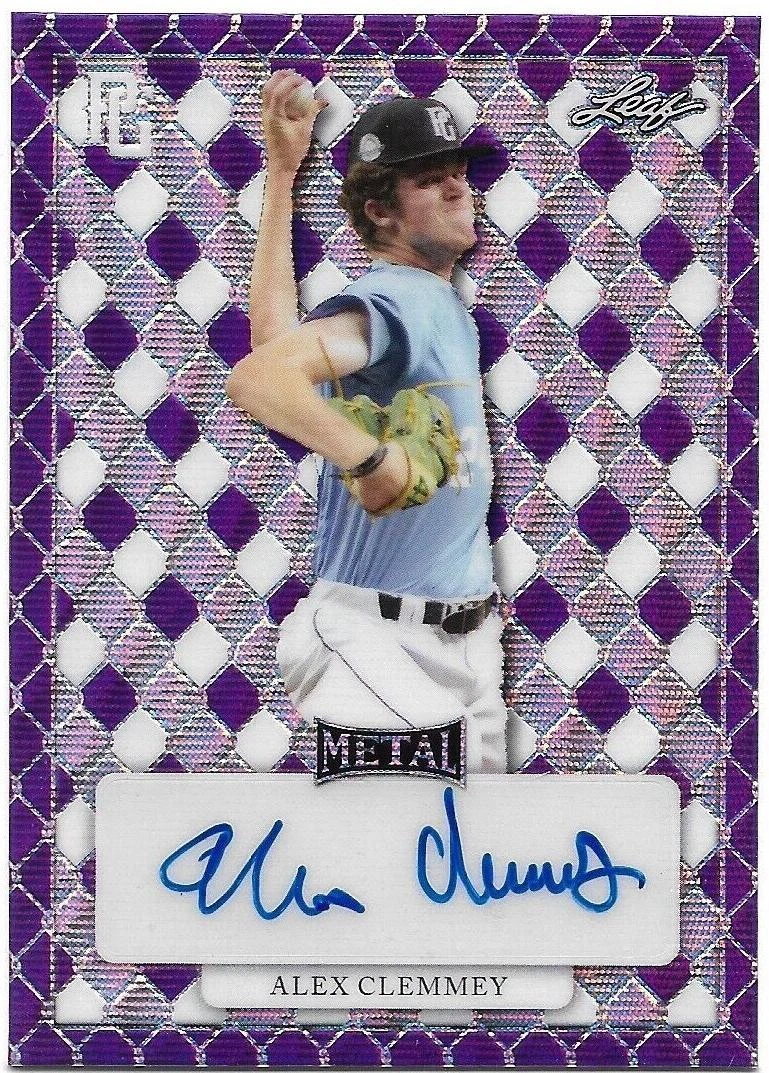 2022 Leaf Perfect Game National Showcase - Alex Clemmey #MA-AC1 