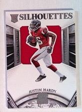 justin hardy 2015 panini crown royale silhouettes 173/299 falcons