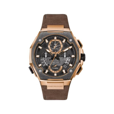 Bulova Brown Mens Chronograph Watch Precisionist X Special Edition 