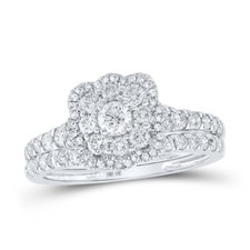 1CTW-DIA NK BRIDAL SET