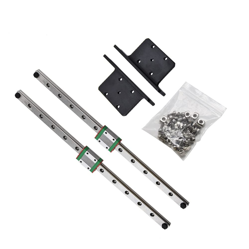 Upgrade Y Axis Linear Rail Guide Kit MGN12H 300MM Length for