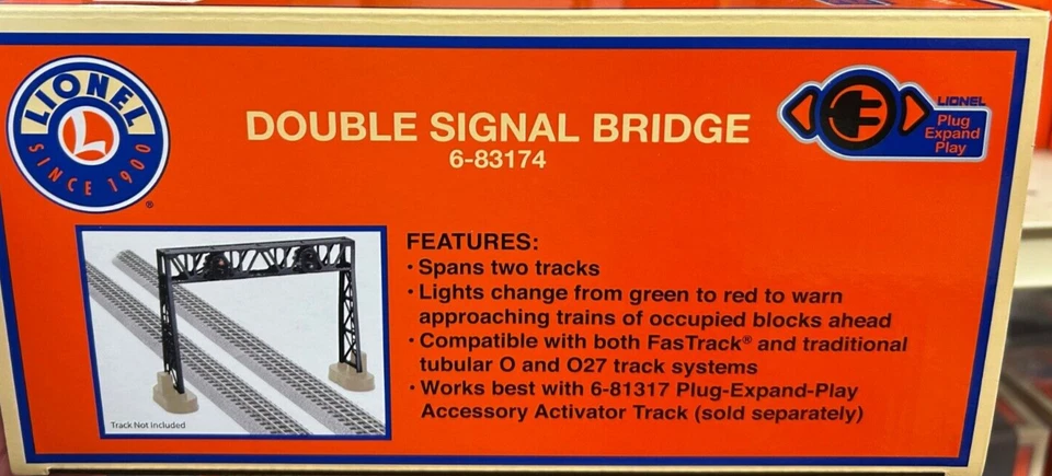 LIONEL 6-83174 DOUBLE SIGNAL BRIDGE O GAUGE train accessory plug n play NEW - Image 3 of 3