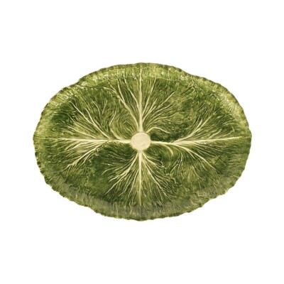 Les Ottomans - Ovaler Teller 40cm Radicchio Verde RDG03 Les-Ottomans - Keramik