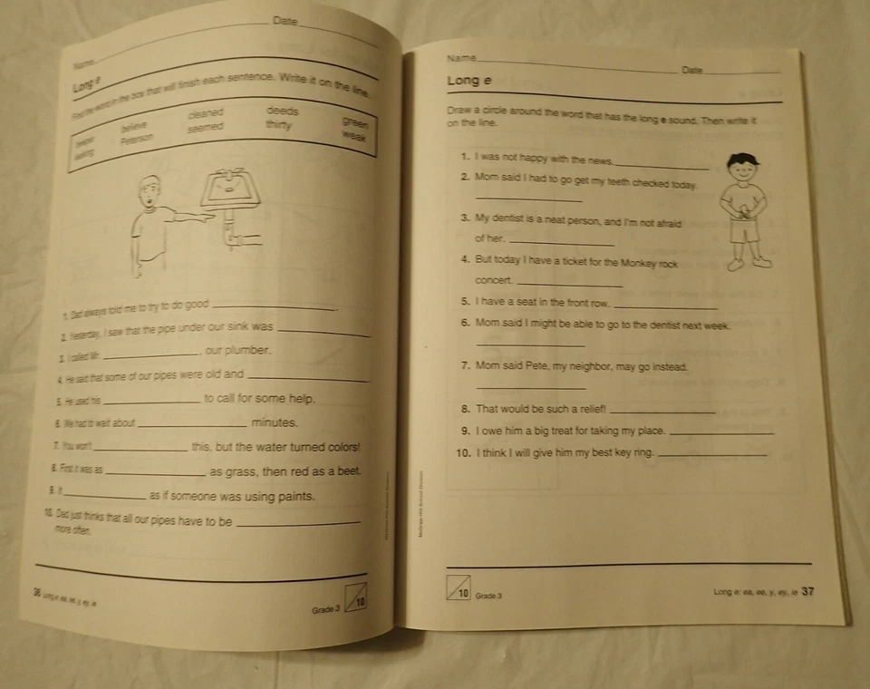 McGraw Hill Reading Phonics and Phonemic Awareness Practice Book Grade 3 - Image 2 of 4