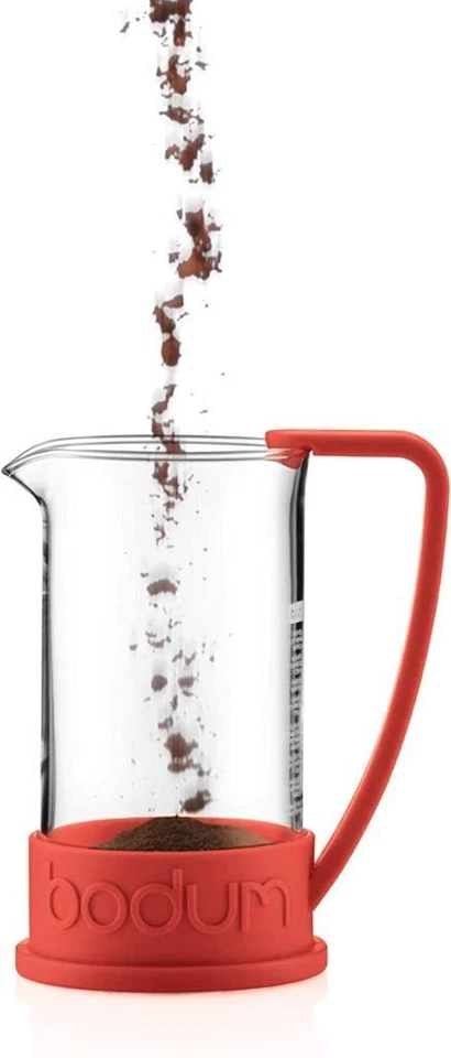 Bodum Brazil French Press Coffee Maker Cafetiere 8 Cup 1.0L 34oz Red - Image 3 of 4