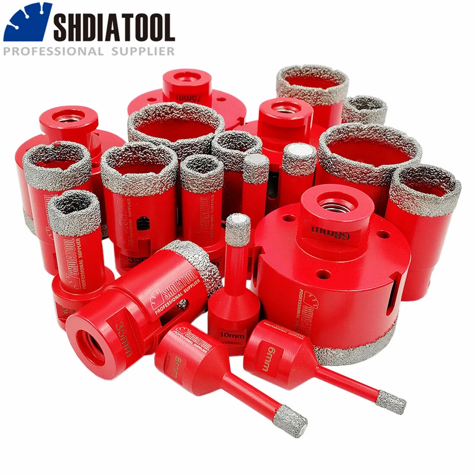 SHDIATOOL 1pc 6mm-125mm Diamond Drilling Core Bits Porcelain Masonry Hole Saw Cutter M14
