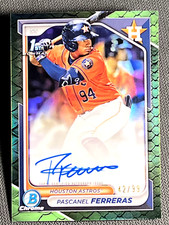 2024 Bowman Chrome 1st GREEN REFRACTOR PROSPECT ROOKIE AUTO Pascanel Ferreras/99