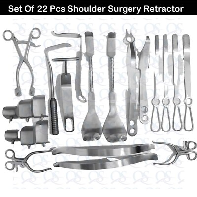 Shoulder Surgery Retractor System, German Steel Orthopedic instruments Set 22Pcs