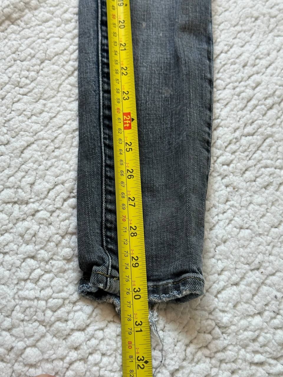 Authentic Purple Brand Men's Gray Skinny Jeans Size 30x30