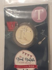2018 10p coin alphabet a-z Letter T "TEAPOT" Royal Mint Carded Sealed.