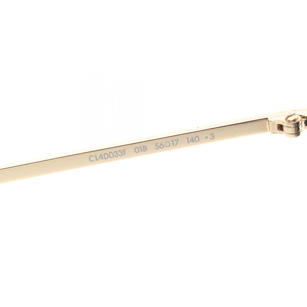 美品　Celine　サングラス　メガネ　ブラック　ゴールド金具　CL40033F Celine Women Black Gold Sunglasses CL40033F Metal Frame