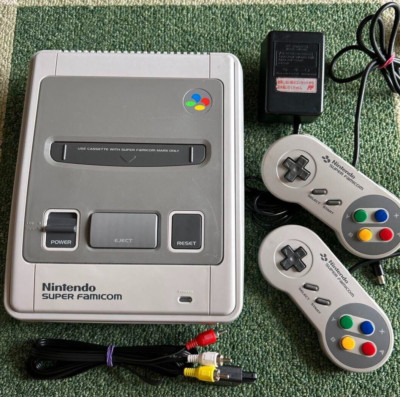 Nintendo Super Famicom Console Excellent+++++ Work Tested AC 100V