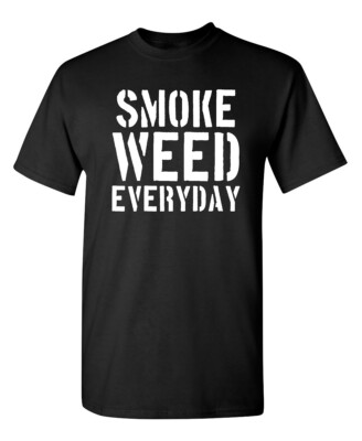 Smog Hash Day to Day Sarcastic Humor Graphic Super Soft Ring Spun Funny T Shirt