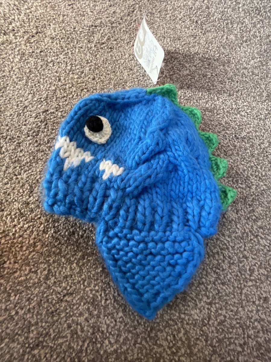 Mothercare Baby Boys Knitted Dinosaur Trapper Hat 6-12 Months