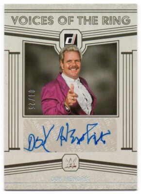 2023 Chronicles WWE Voices of the Ring Signatures Holo Silver Dok Hendrix 04/25