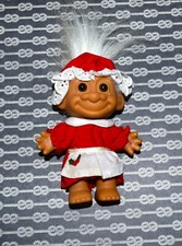 Vintage Troll Mrs. Santa Claus Christmas Doll Original Collectible Russ