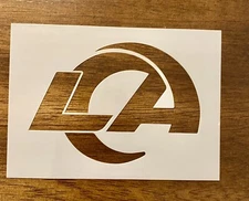 LA Rams 10 MIL Laser Cut Mylar Stencil Painting Art Supplies