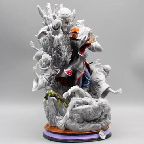Naruto Anime Statue 27cm Figure Pain Yahiko Akatsuki Collection Model Gift PVC - Picture 5 of 8