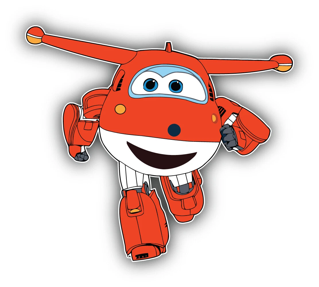 Super Wings Cartoon Jett Sticker Bumper Decal SIZES eBay