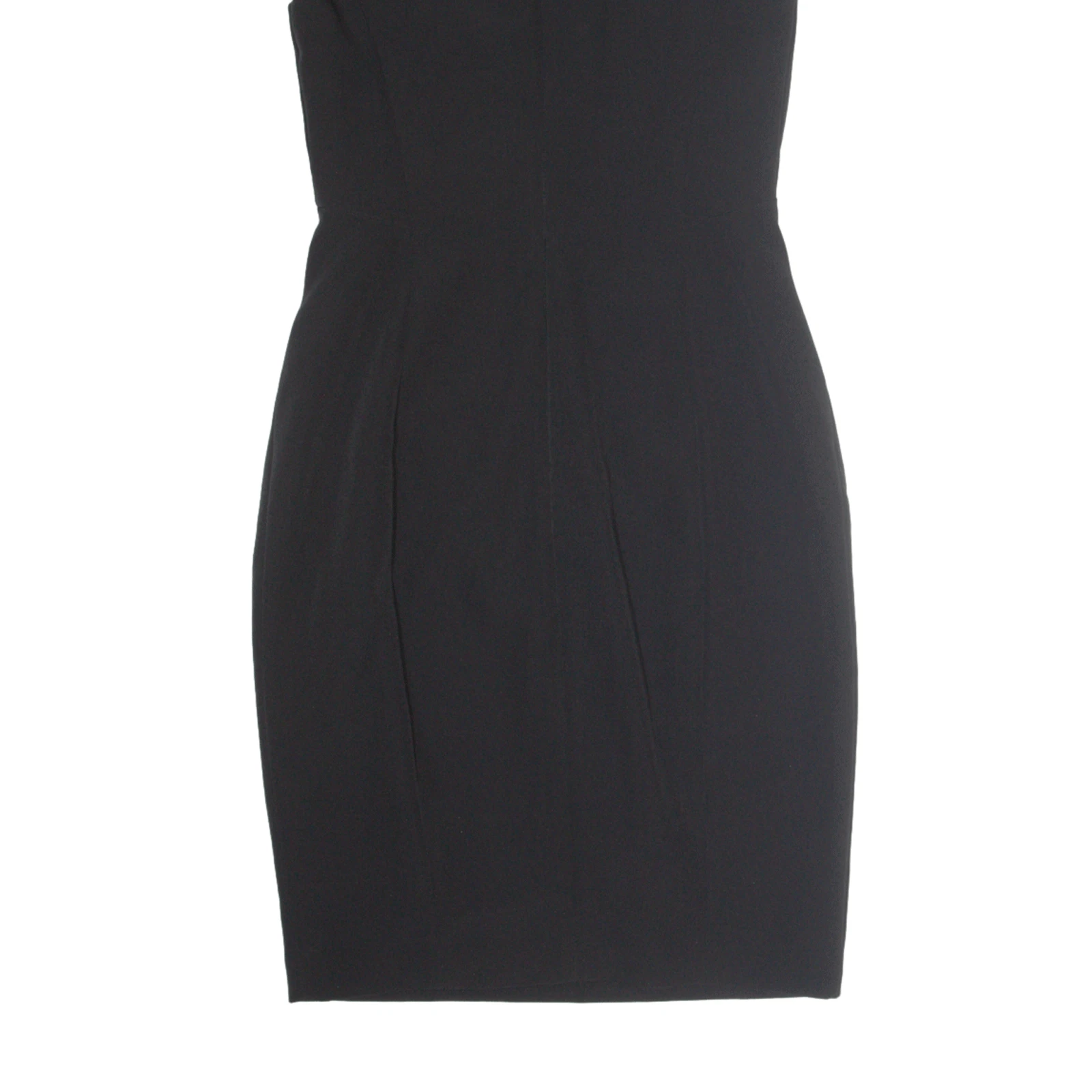 VERSACE COLLECTION abito a tubino ritagliato nero senza maniche lunghezza ginocchio donna UK 8