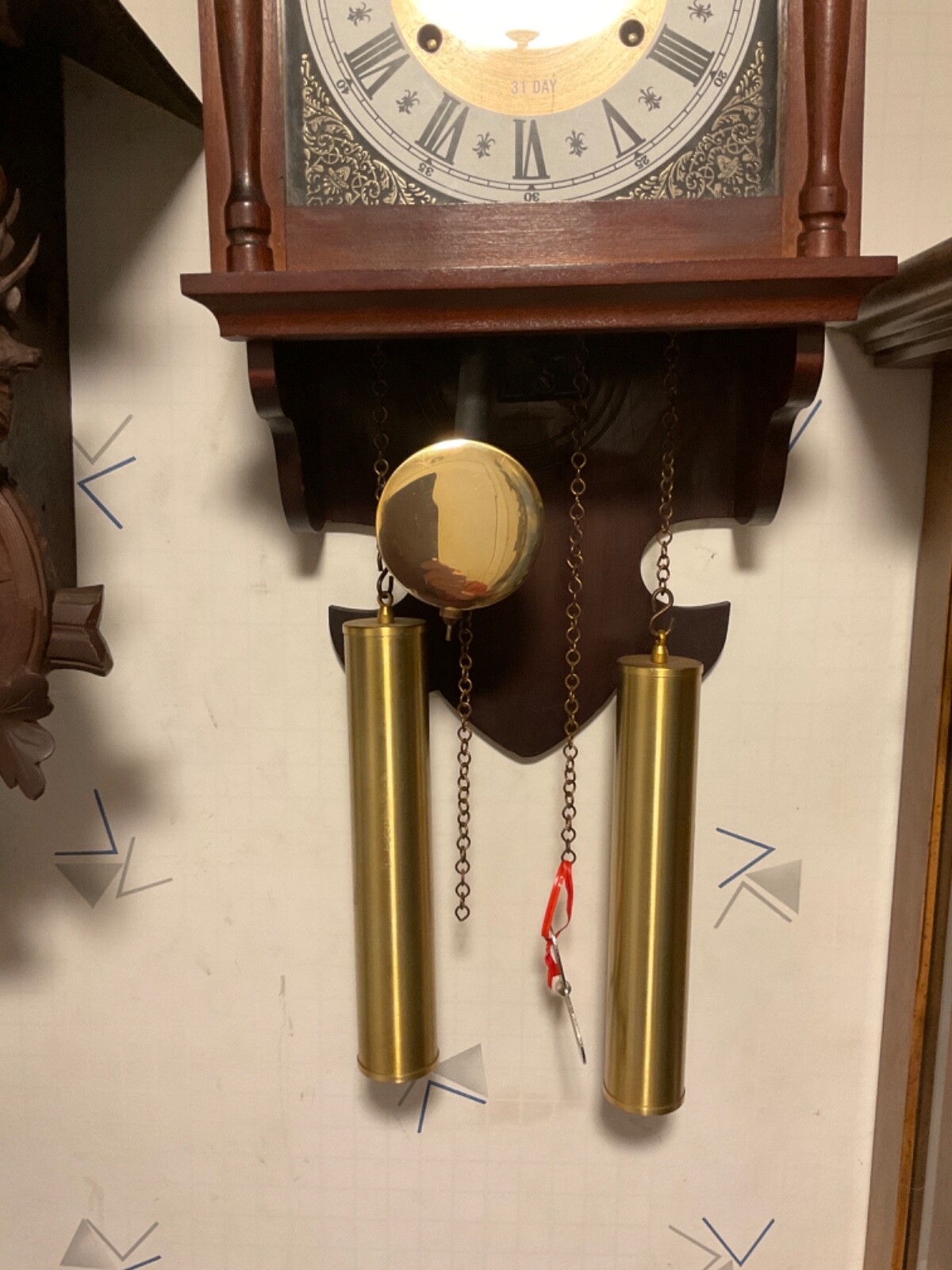 VINTAGE HAMILTON 31 DAY WALL CLOCK MANUAL