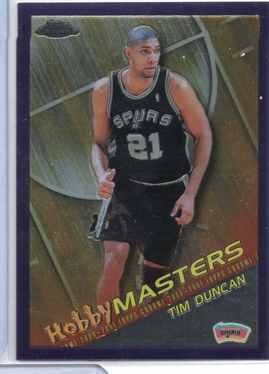 Tim Duncan Spurs HM3 Topps Chrome 2001 122120ATCD