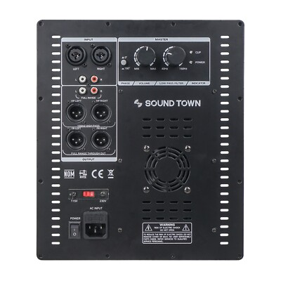 #ad Sound Town Class D Plate Amplifier for PA DJ Sub Cabinets 700W RMS STPAS G800 $195.49