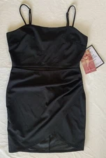 NEW LittleBlack Dress Womens Junior XL CutOut Mini Fitted Cocktail Wedding Staps