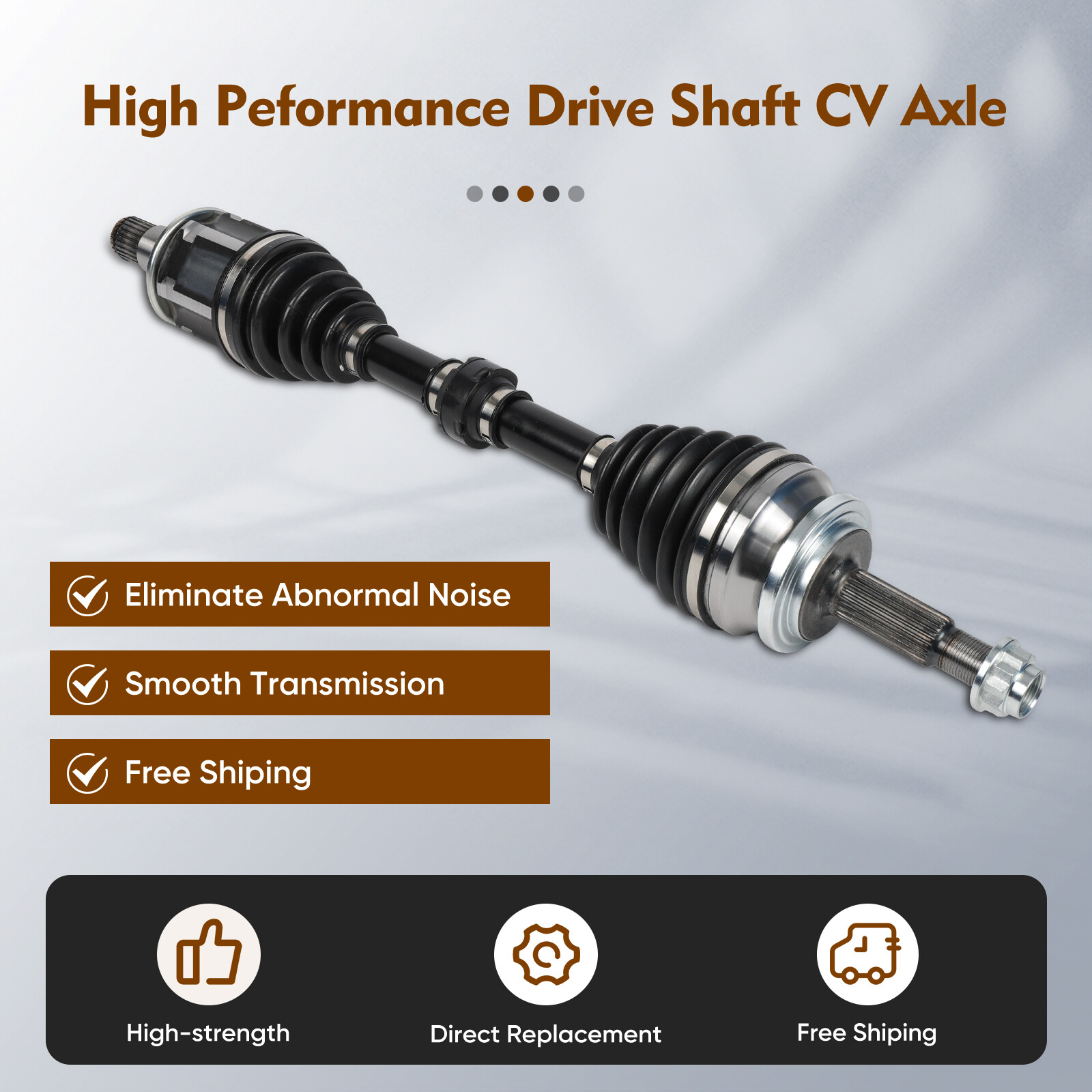 Front Left Driver Side for Toyota for RAV4 2019-2023 L4 2.5L Gas CV Axle Shaft