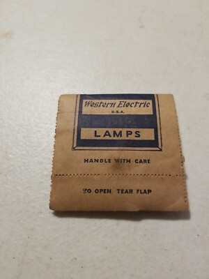 Vintage Western Electric Lamps 578202 No. E-1. Filaments NOS NEVER OPENED 