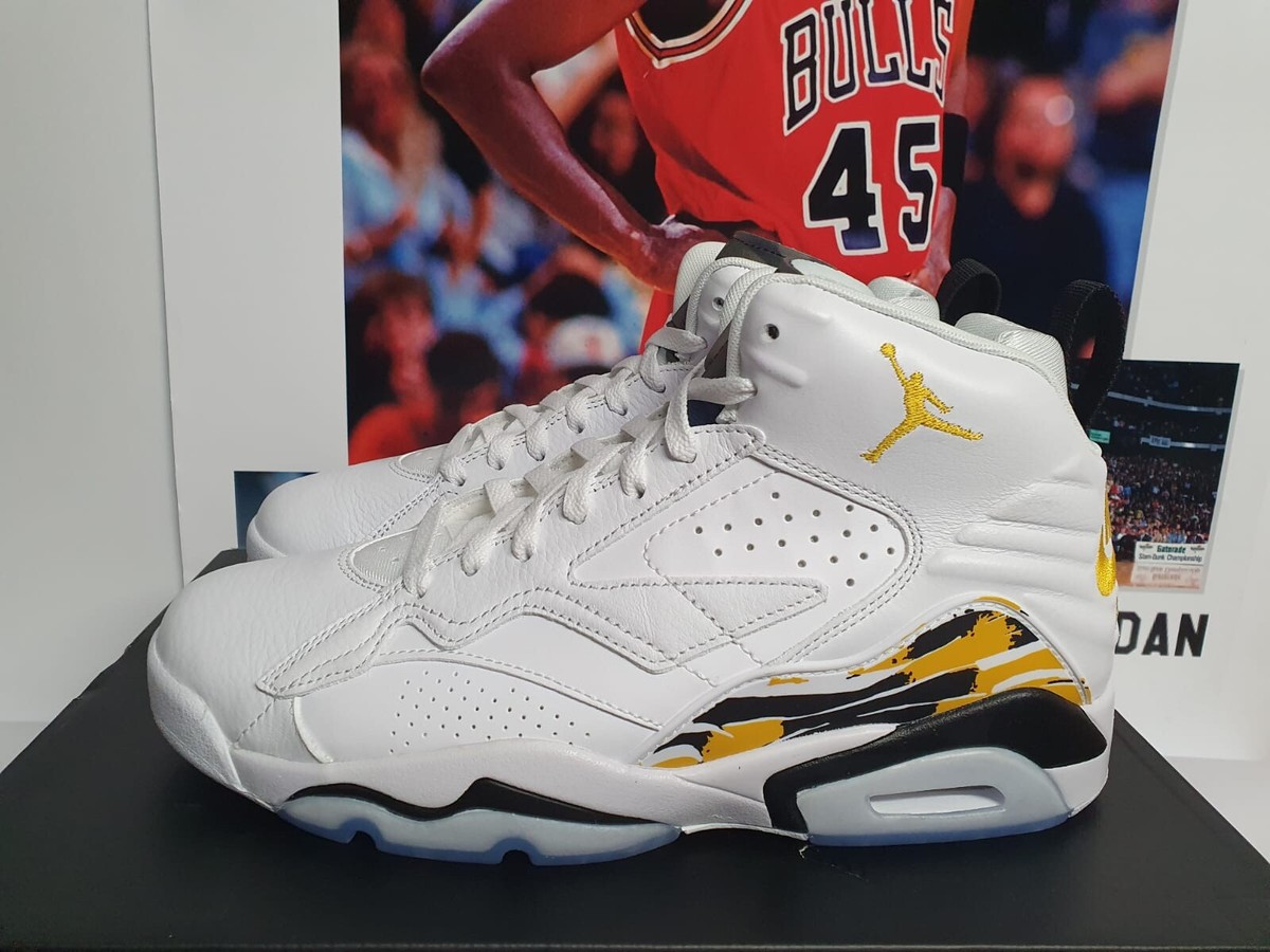 Nike Air Jordan MVP White Yellow Ochre Men’s UK 10 EUR 45 (DZ4475 107)