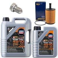 MotoröL Filter Set 4210 0W-30 Liqui Moly 6 Liter + Schraube FüR Audi TT VW Golf