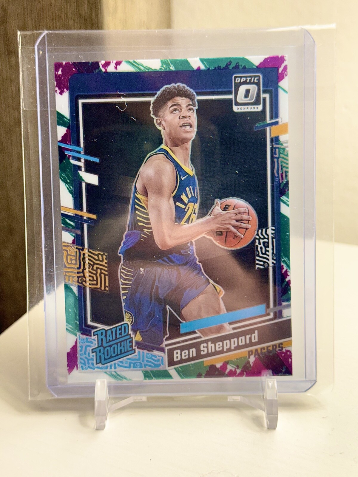2023-24 Panini Donruss Optic Rated Rookie Ben Sheppard #221 Jazz SP Prizm (RC)