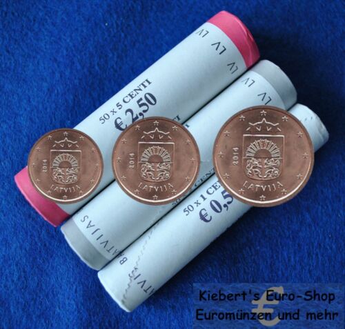 1 + 2 + 5 Cent Kursmünzen Österreich 2004 Neu und UNC - Bild 1 von 1